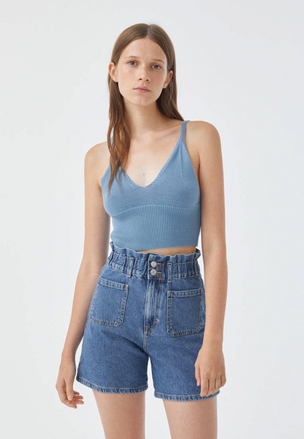 

Топ Pull&Bear, Синий