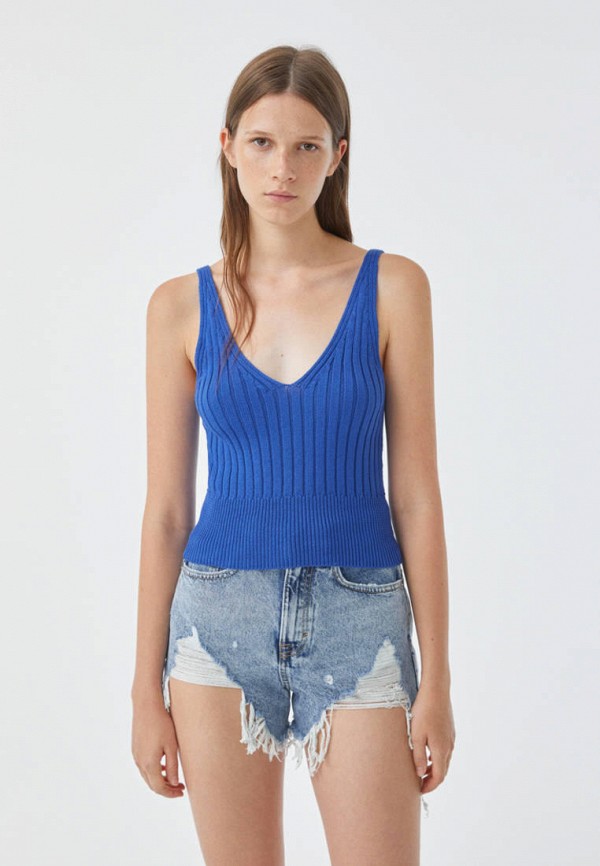 

Топ Pull&Bear, Синий