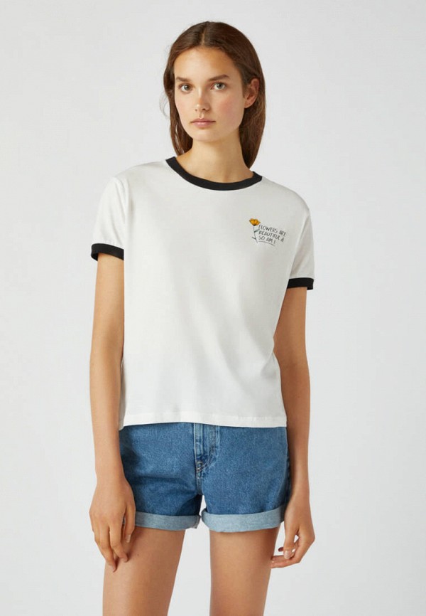 

Футболка Pull&Bear, Белый, Join Life