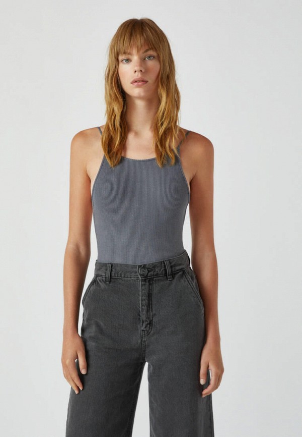 

Боди Pull&Bear, Серый