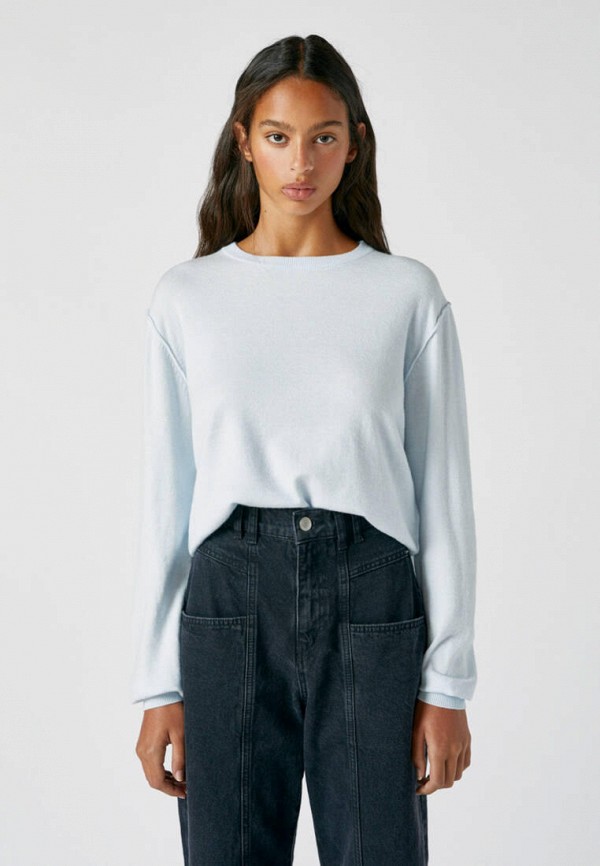 

Джемпер Pull&Bear, Голубой, Join life