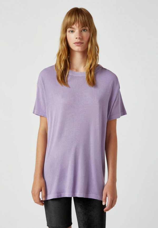 

Футболка Pull&Bear, Фиолетовый, Join Life