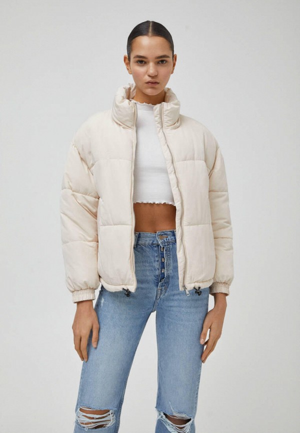 

Куртка утепленная Pull&Bear, Белый, Join Life