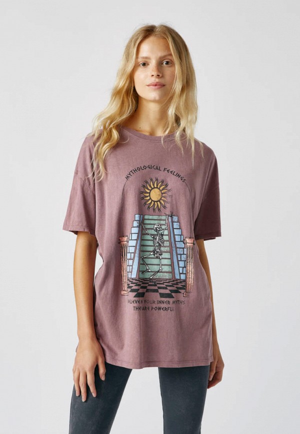 

Футболка Pull&Bear, Фиолетовый