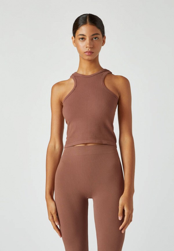 

Майка Pull&Bear, Коричневый, Join Life