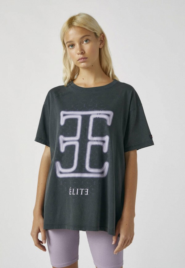

Футболка Pull&Bear, Серый, ELITE