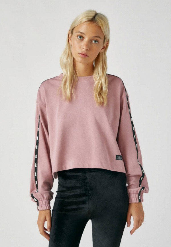 

Свитшот Pull&Bear, Розовый, Join Life