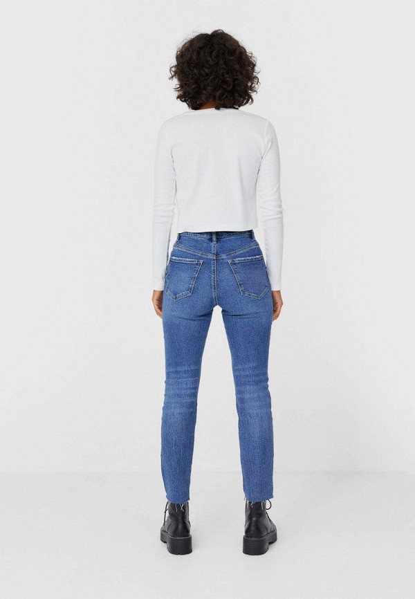 

Джинсы Stradivarius, Синий, HIGH WAIST SLIM