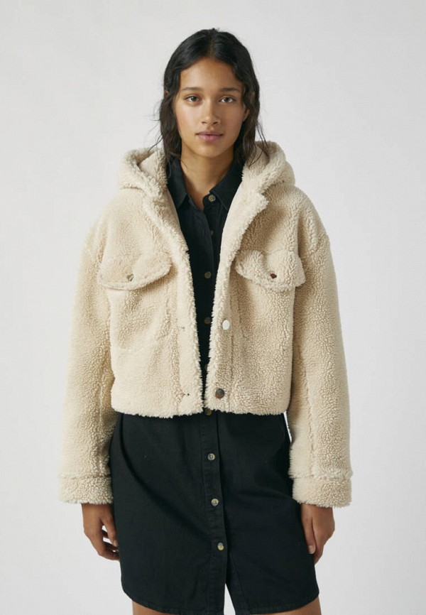 

Шуба Pull&Bear, Бежевый