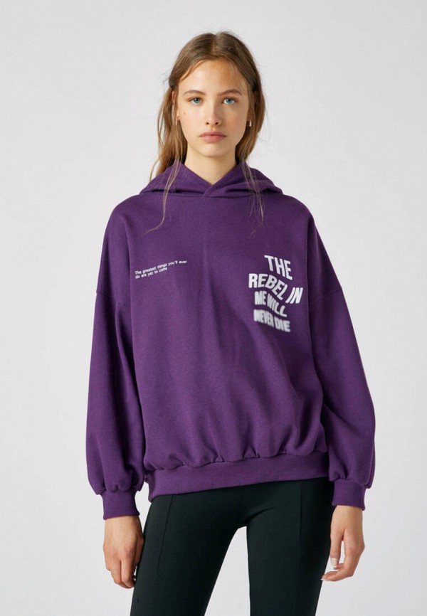 

Худи Pull&Bear, Фиолетовый