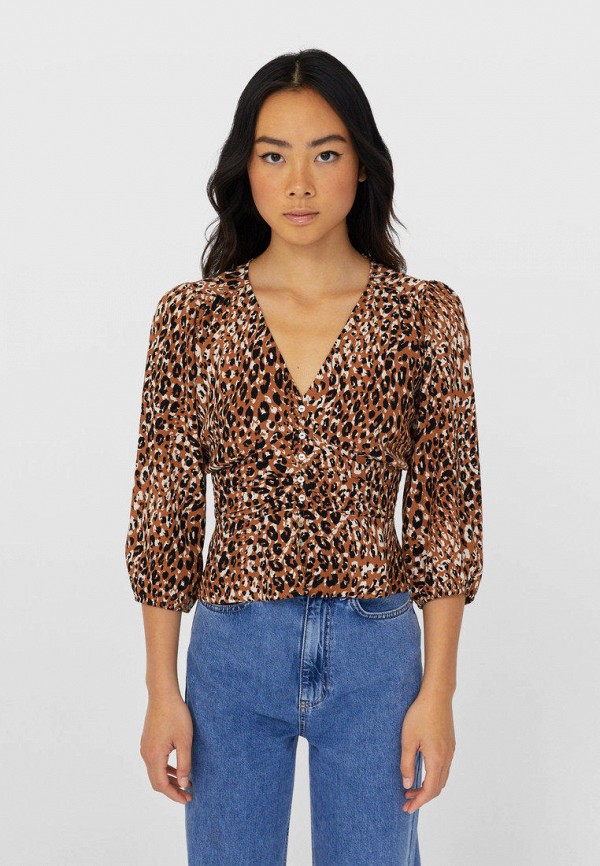 

Блуза Stradivarius, Коричневый