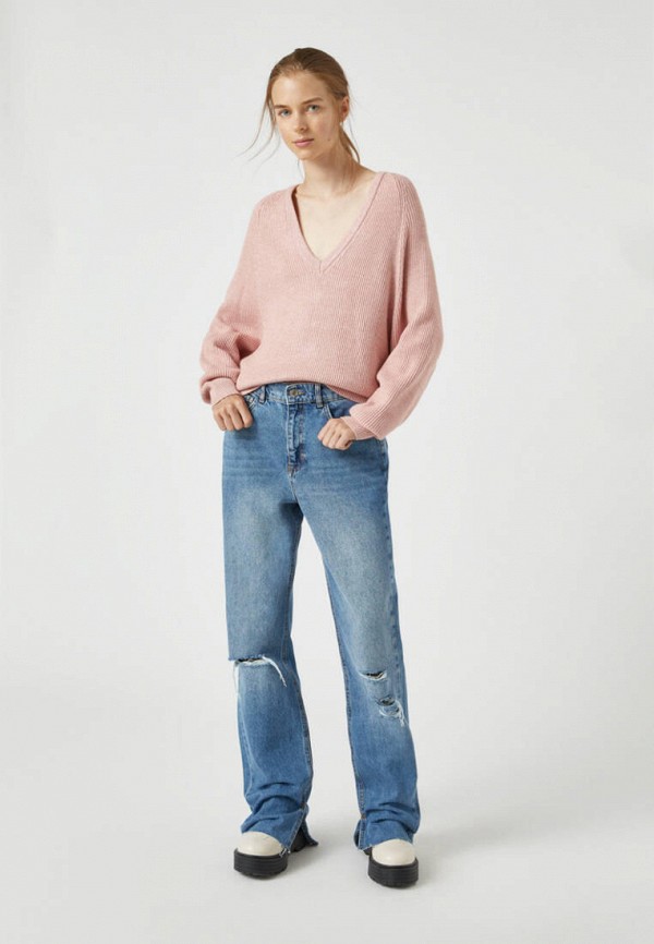 Пуловер Pull&Bear цвет розовый  Фото 2