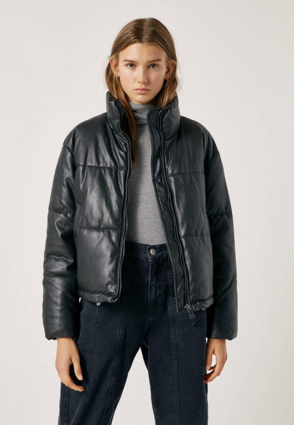 

Куртка кожаная Pull&Bear, Черный