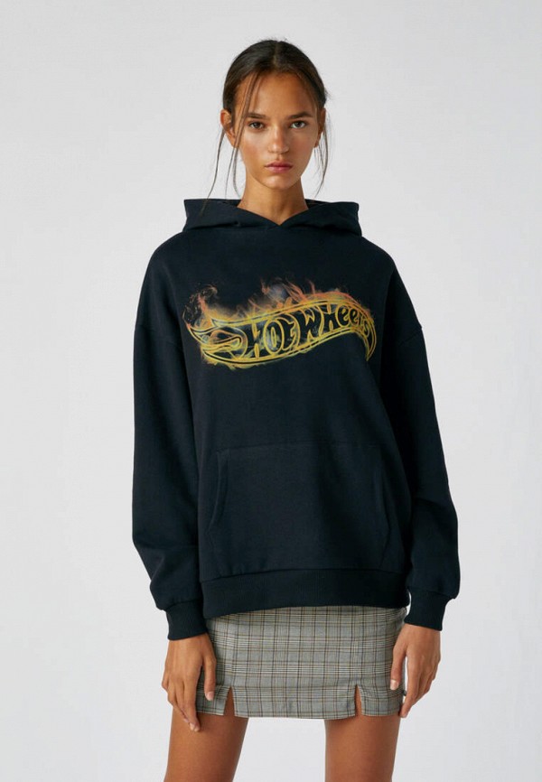 

Худи Pull&Bear, Черный, HOT WHEELS