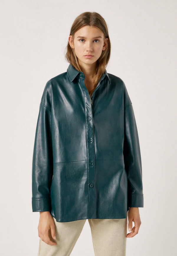 

Рубашка Pull&Bear, Бирюзовый