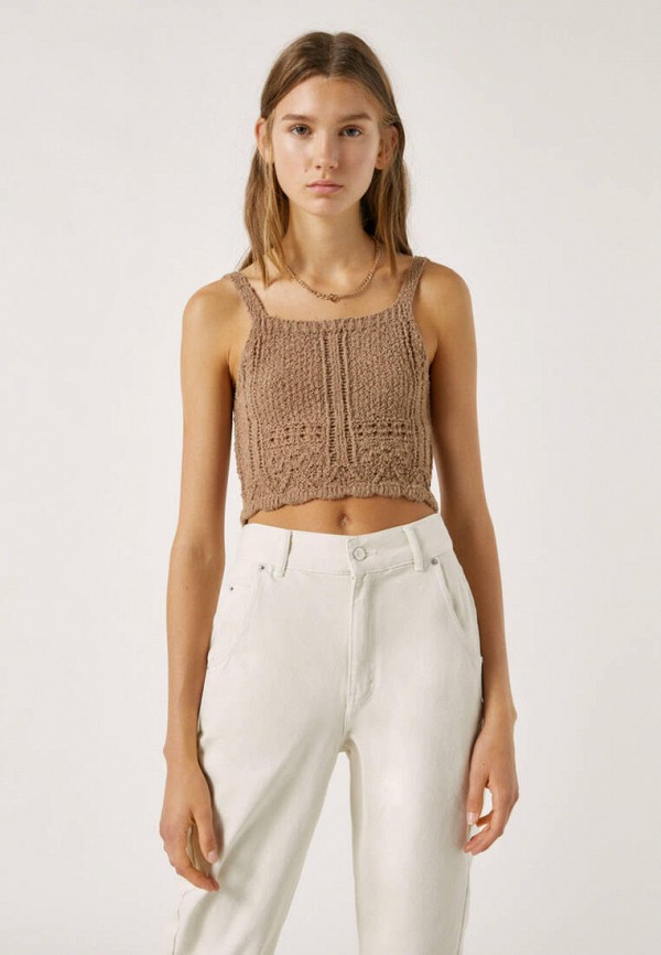 

Топ Pull&Bear, Коричневый