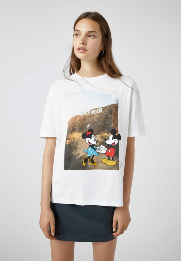 

Футболка Pull&Bear, Белый, DISNEY, Join Life
