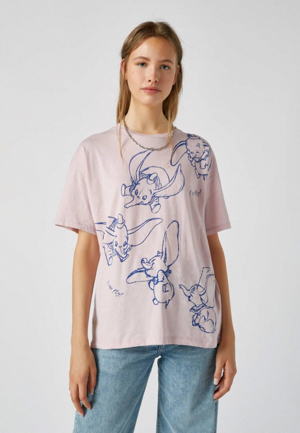 

Футболка Pull&Bear, Розовый, DISNEY, Join Life