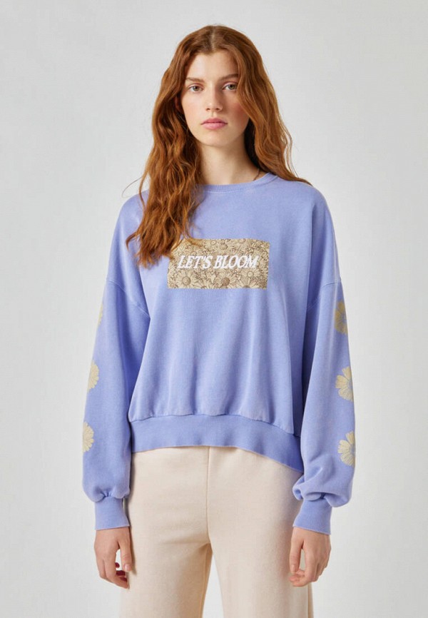 

Свитшот Pull&Bear, Фиолетовый, Join Life