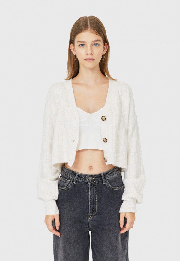 

Кардиган Stradivarius, Белый