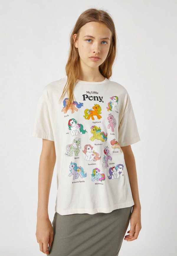 

Футболка Pull&Bear, Бежевый, MY LITTLE PONY, Join Life