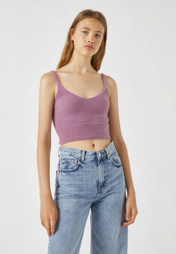 

Топ Pull&Bear, Фиолетовый