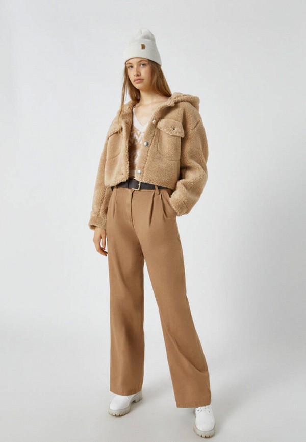 

Шуба Pull&Bear, Бежевый