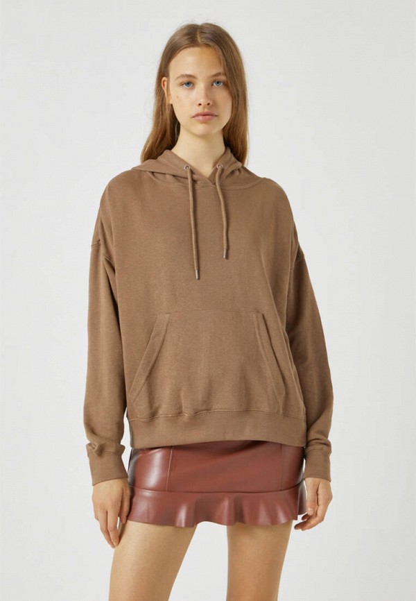 

Худи Pull&Bear, Коричневый, Join Life