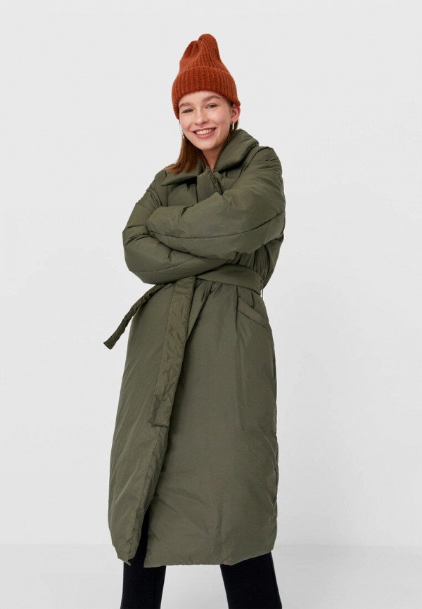 

Куртка утепленная Stradivarius, Хаки