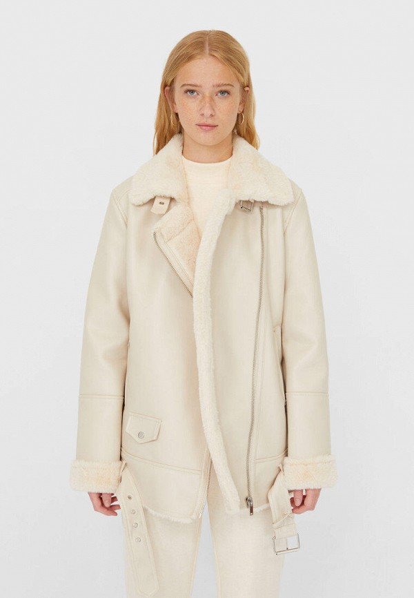 

Дубленка Stradivarius, Бежевый