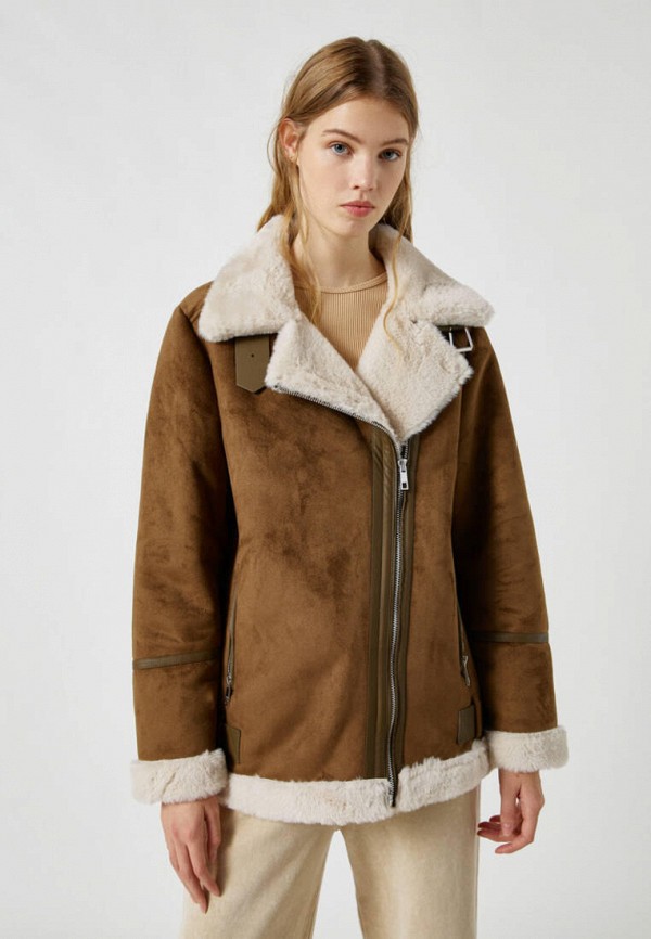 

Дубленка Pull&Bear, Коричневый