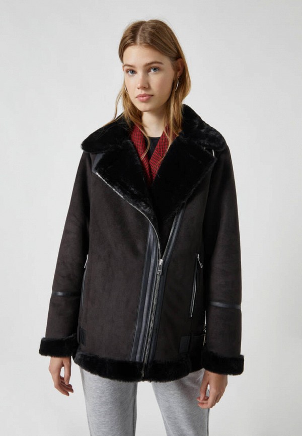 

Дубленка Pull&Bear, Черный