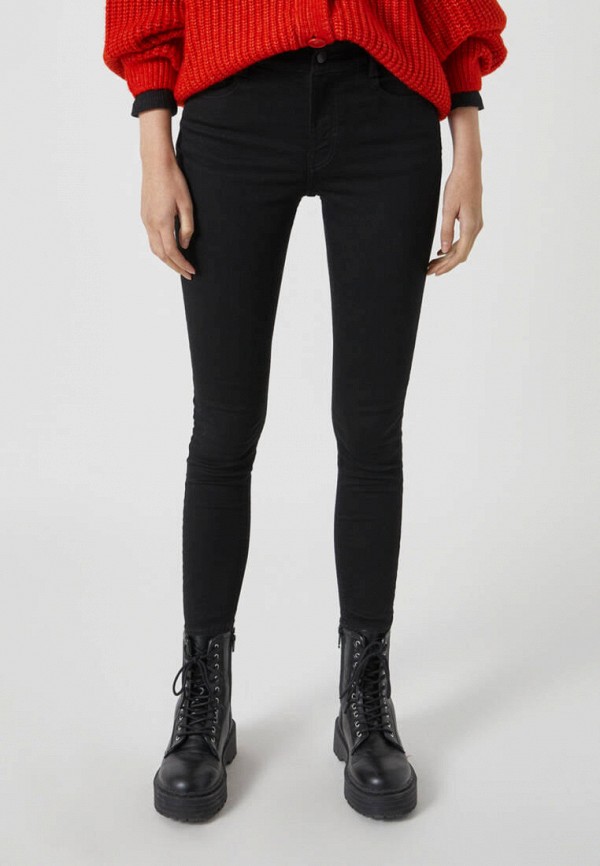 

Джинсы Pull&Bear, Черный, SKINNY MID WAIST Join life