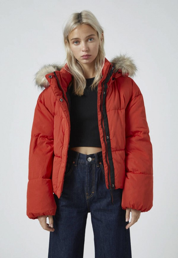 

Куртка утепленная Pull&Bear, Красный