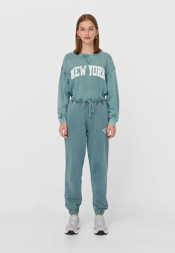 

Брюки спортивные Stradivarius, Бирюзовый