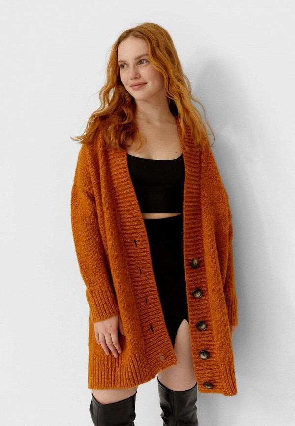 

Кардиган Stradivarius, Оранжевый