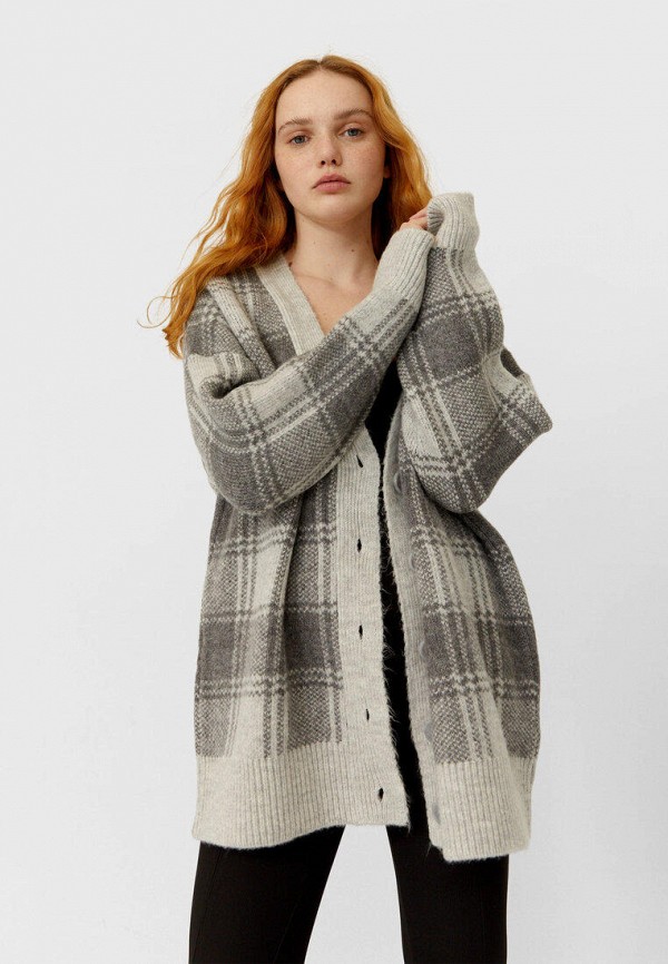 

Кардиган Stradivarius, Серый