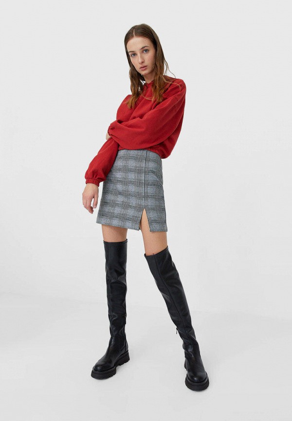 

Худи Stradivarius, Красный
