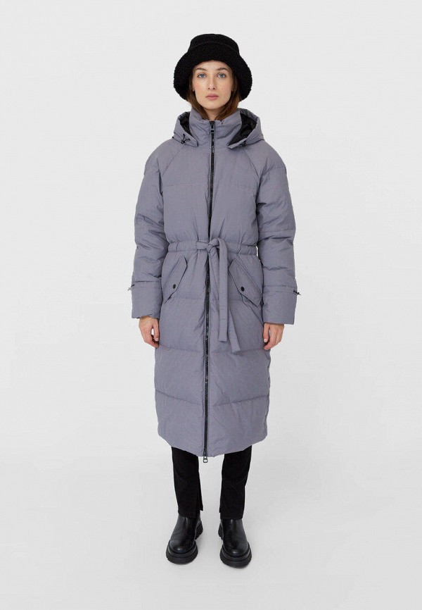 

Пуховик Stradivarius, Серый