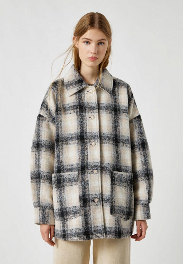 

Куртка утепленная Pull&Bear, Бежевый