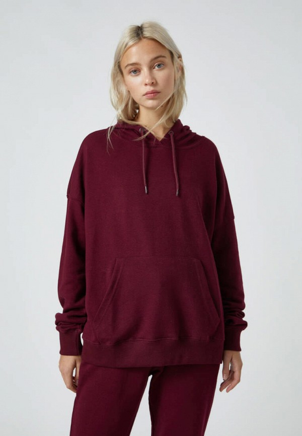 

Худи Pull&Bear, Бордовый, Join Life