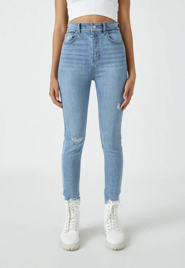 

Джинсы Pull&Bear, Голубой, SKINNY HIGH WAIST Join Life