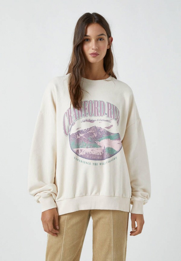 

Свитшот Pull&Bear, Бежевый