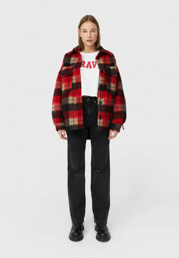 

Полупальто Stradivarius, Разноцветный