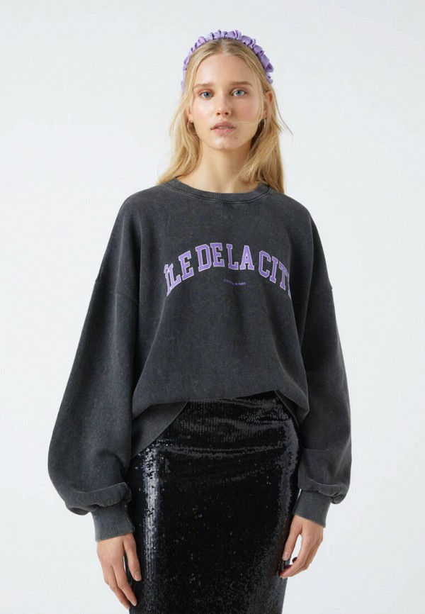 

Свитшот Pull&Bear, Серый, Join Life