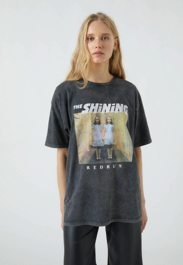 

Футболка Pull&Bear, Серый, WARNER, Join Life