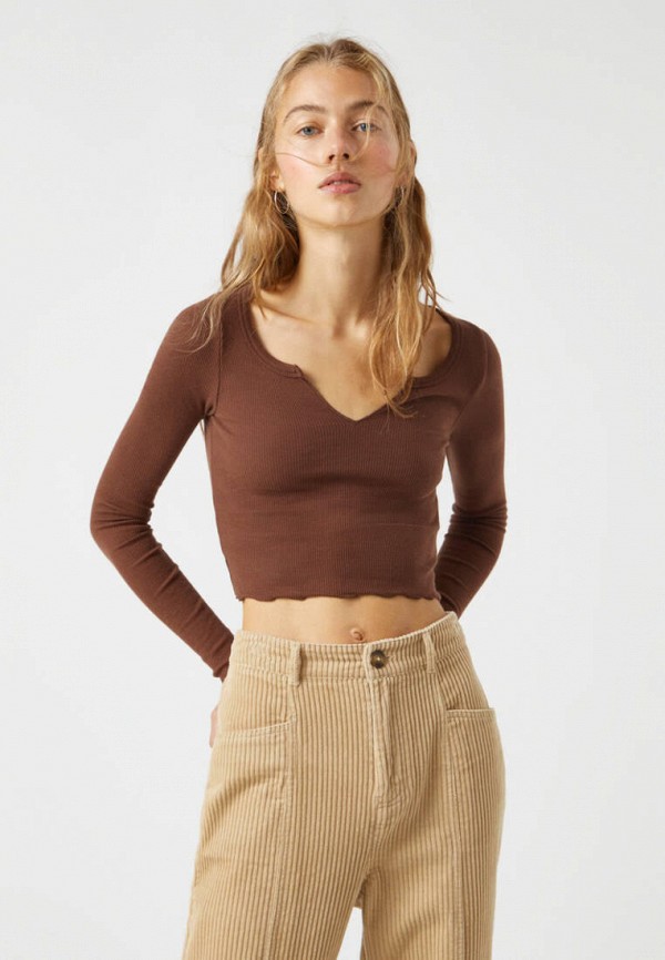 

Топ Pull&Bear, Коричневый, Join Life