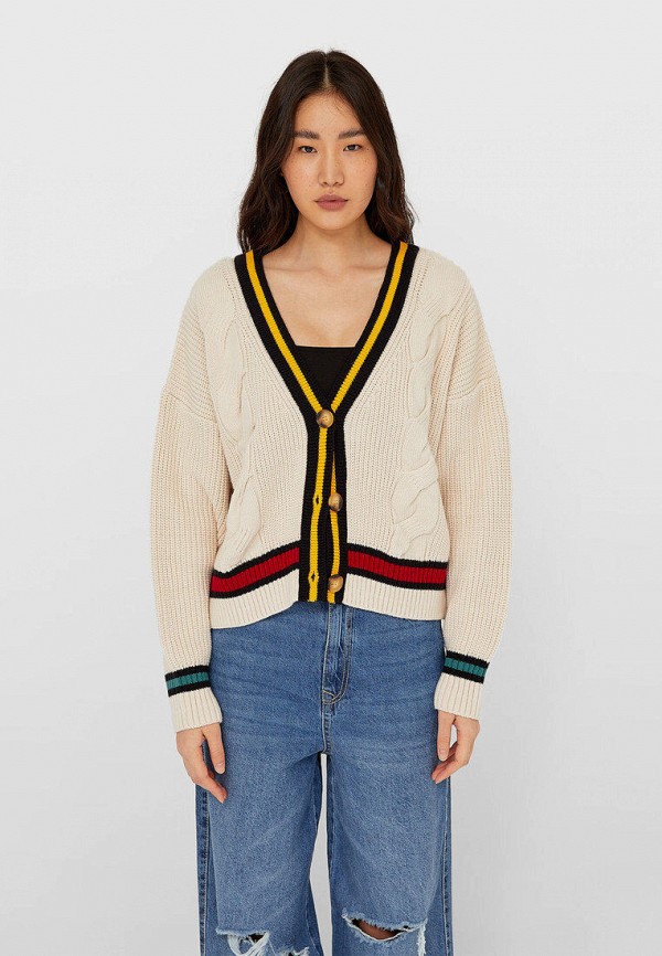 

Кардиган Stradivarius, Бежевый