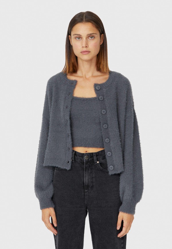 

Кардиган Stradivarius, Серый
