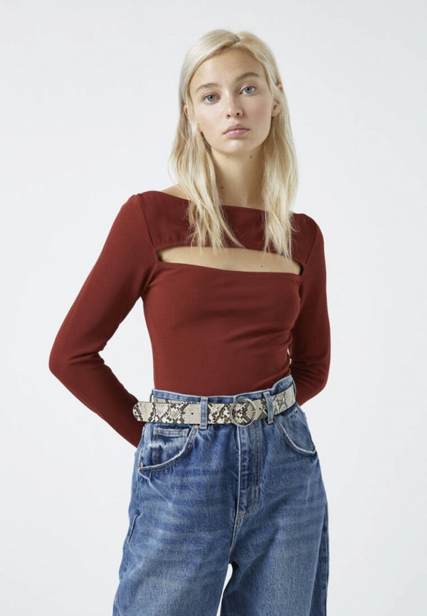 

Лонгслив Pull&Bear, Бордовый